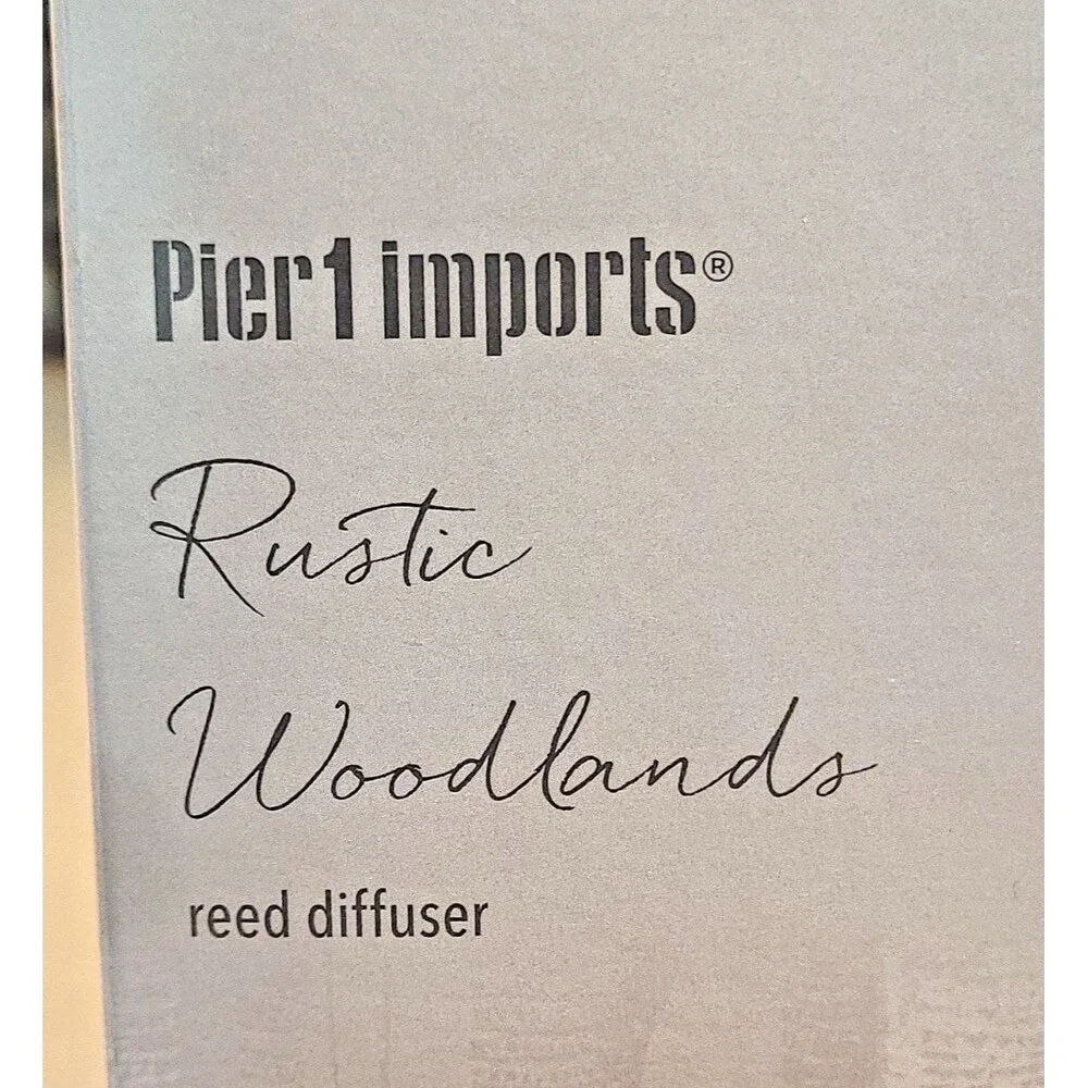 SHELFWARE Pier 1 Imports Rustic Woodlands Reed Diffuser Fragrance 10 fl oz NIB